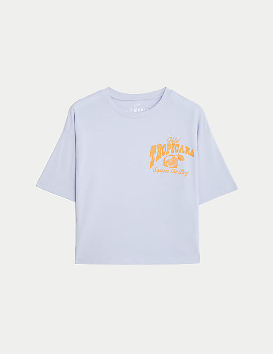 Pure Cotton Graphic T-Shirt (6-16 Yrs)