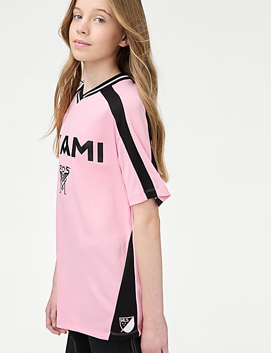Camiseta con gr&aacute;fico de MLS Inter Miami (6-16 a&ntilde;os)