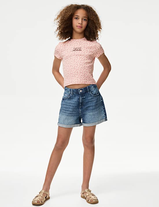Cotton Rich Ditsy T-Shirt (6-16 Yrs)