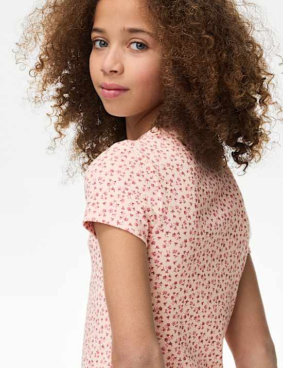 Cotton Rich Ditsy T-Shirt (6-16 Yrs)