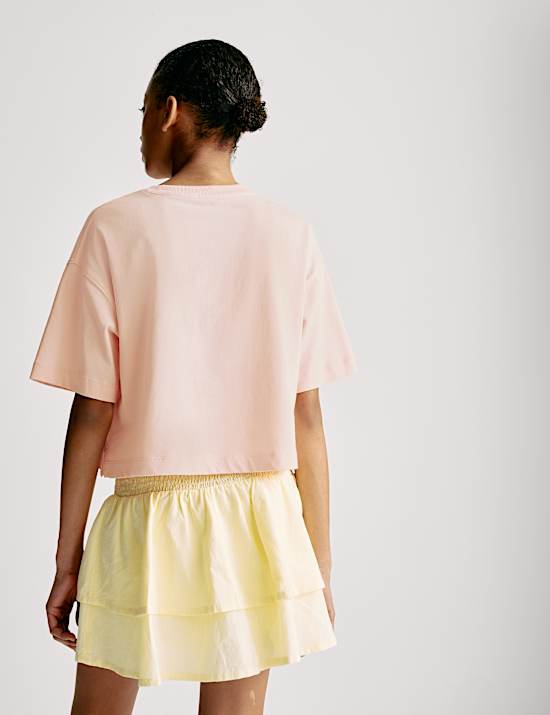 Baumwoll-T-Shirt „Sonnenaufgang bis Sonnenuntergang“ (6–16 Jahre)