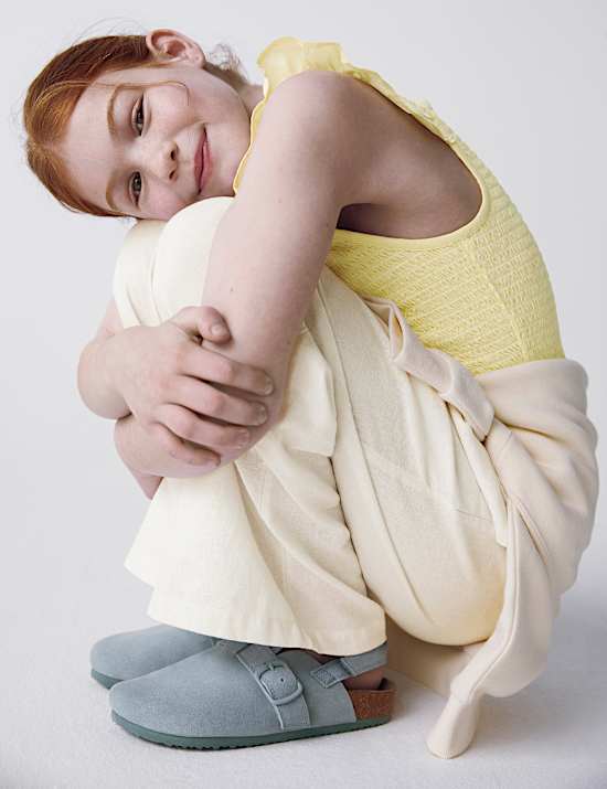 Top Bardot en coton à volants (du 6 au 16 ans)