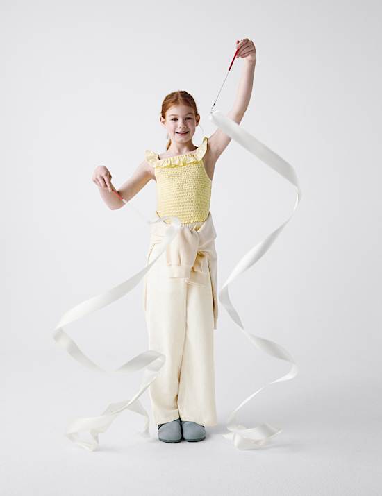 Cotton Rich Frill Bardot Top (6-16 Yrs)