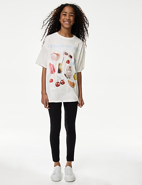 Pure Cotton Weekend Essentials T-Shirt (6-16 Yrs)
