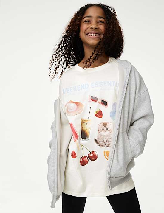 Pure Cotton Weekend Essentials T-Shirt (6-16 Yrs)