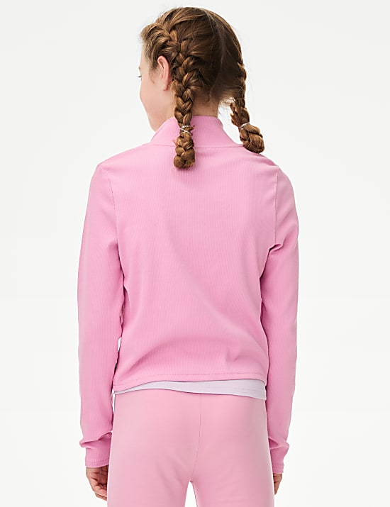 Cotton Rich Rib Zip Top (6-16 Yrs)