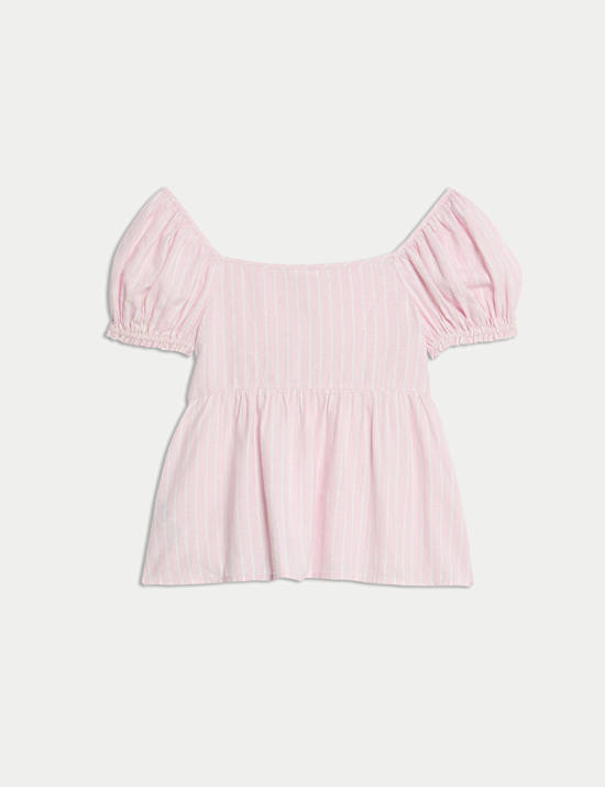 Cotton Rich Striped Top (6-16 Yrs)