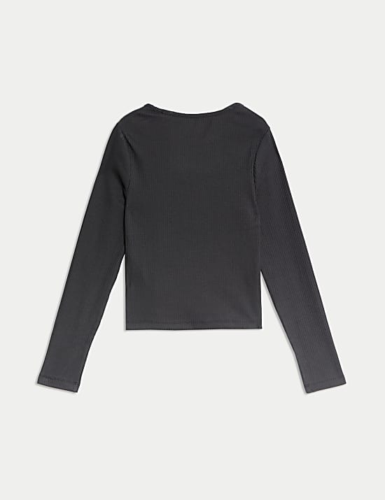 Cotton Rich Cat Graphic Top (2-16 Yrs)