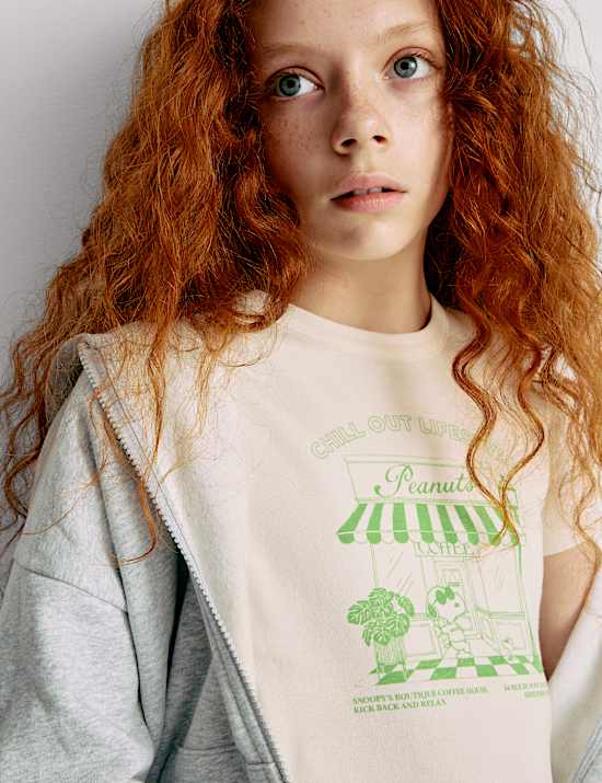 Snoopy™ Crop-Top aus reiner Baumwolle (6–16 J.)