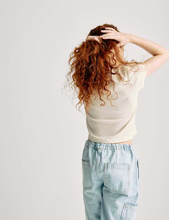 Snoopy™ Crop-Top aus reiner Baumwolle (6–16 J.)