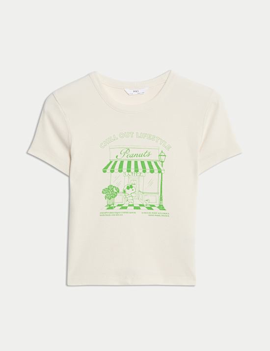 Snoopy™ Crop-Top aus reiner Baumwolle (6–16 J.)