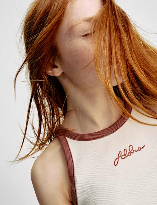 Cotton Rich Embroidered Aloha Vest (6-16 Yrs)