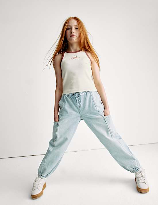 Cotton Rich Embroidered Aloha Vest (6-16 Yrs)