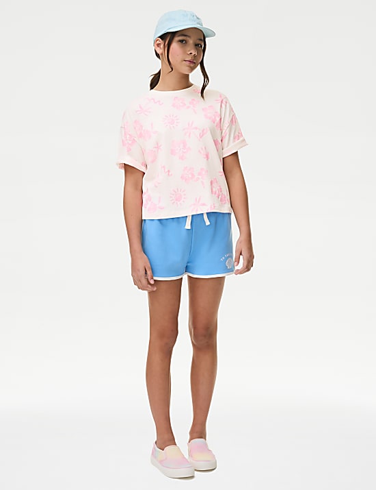 Pure Cotton Floral T-Shirt (6-16 Yrs)