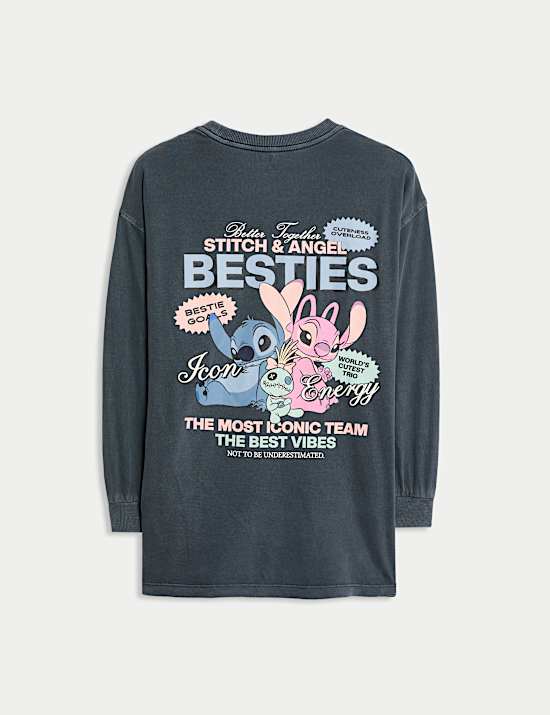 Oberteil aus reiner Baumwolle mit Lilo & Stitch™ Motiv (6–16 Jahre)