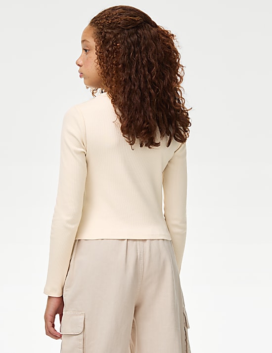 Cotton Rich Glitter Cat Top (6-16 Yrs)