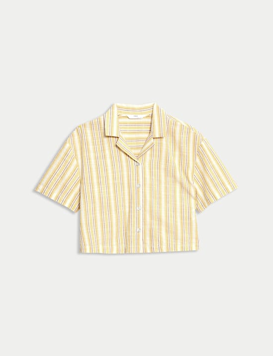 Pure Cotton Striped Shirt (6-16 Yrs)