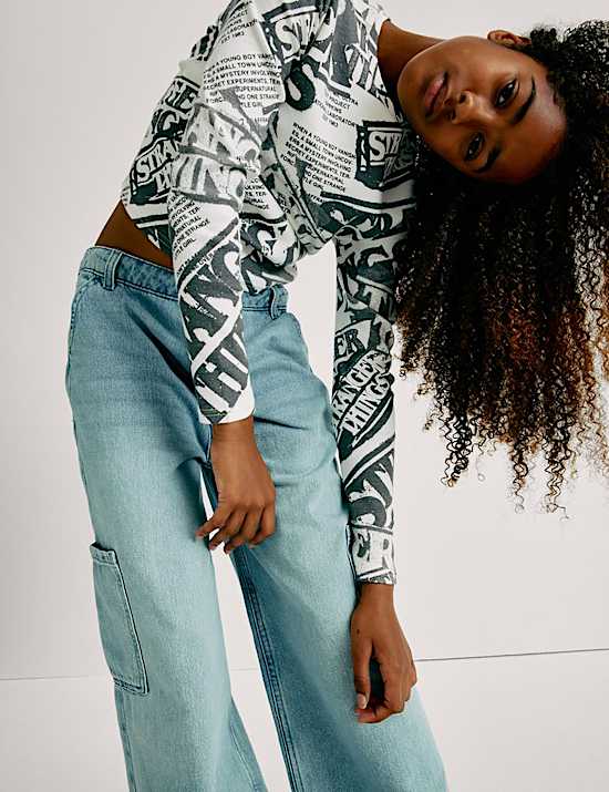 Cotton Rich Graphic Stranger Things™ Top (6-16 Yrs)