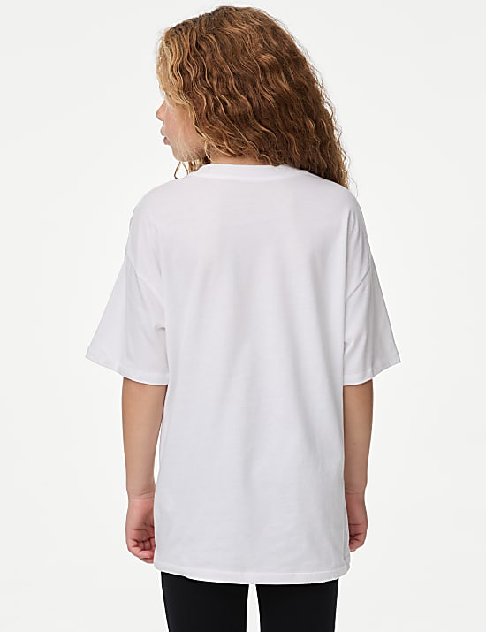 T-shirt &agrave; texte &laquo;&nbsp;Disco Cherry&nbsp;&raquo; 100&nbsp;% coton (du 6&nbsp;au 16&nbsp;ans)