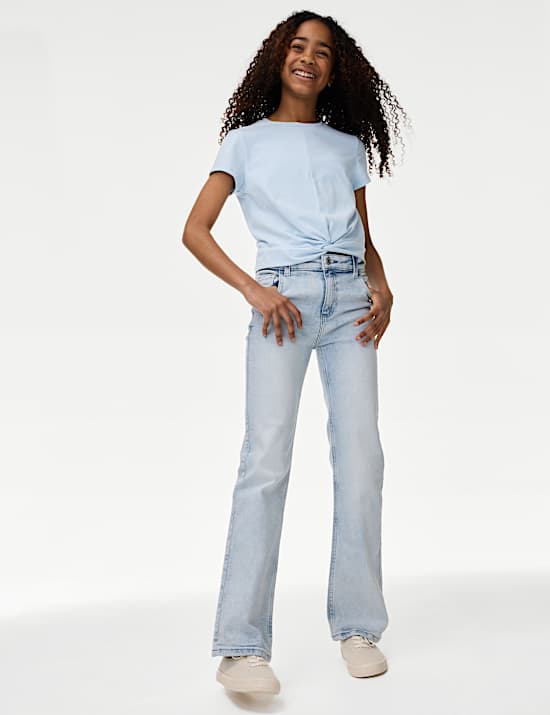 Cotton Rich Twist Front T-Shirt (2-16 Yrs)