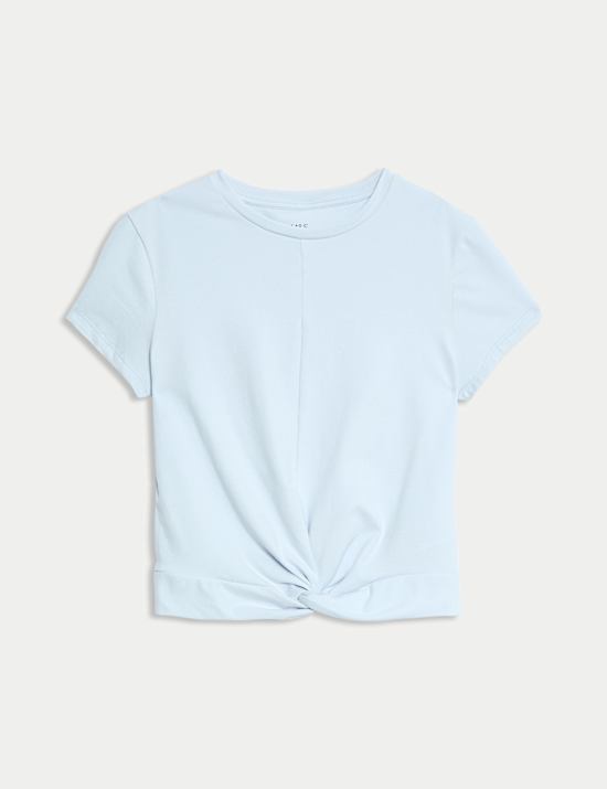 Cotton Rich Twist Front T-Shirt (2-16 Yrs)