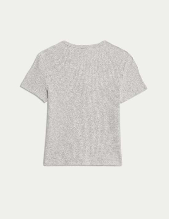 Cotton Rich Button T-Shirt (6-16 Yrs)