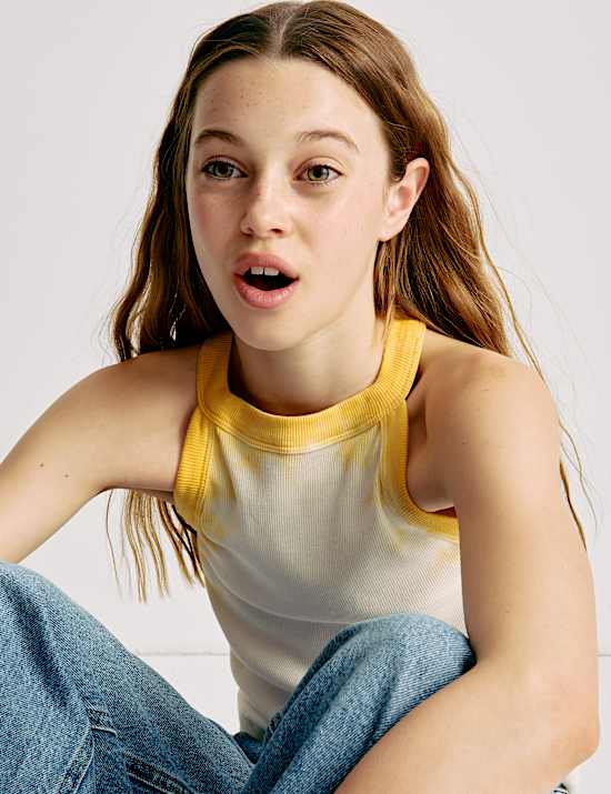 Rompi Bahan Katun Motif Tinta Celup (6-16 Thn)