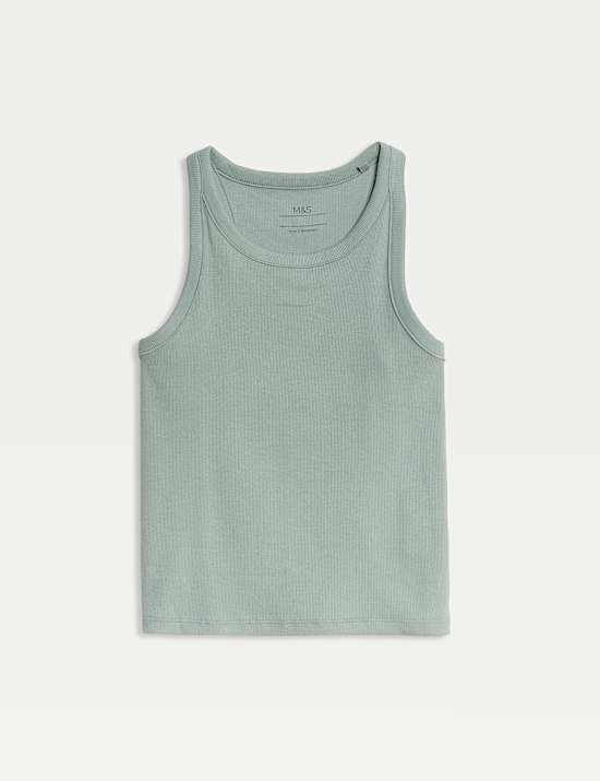 Cotton Rich Ribbed Vest (2-16 Yrs)