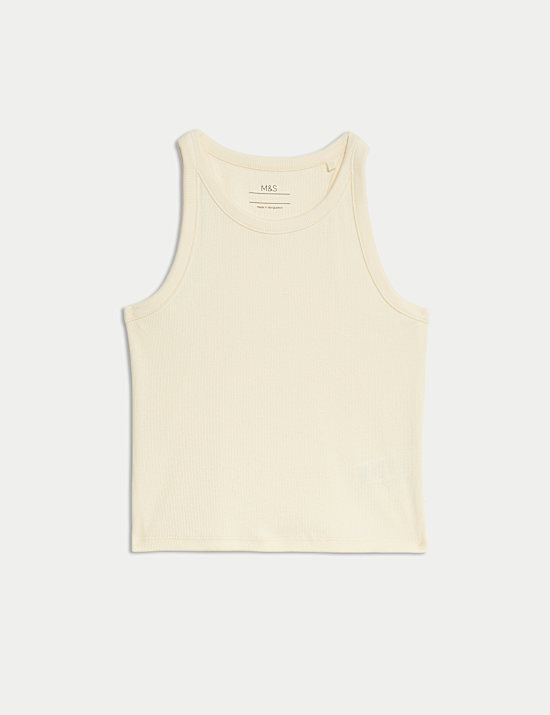 Cotton Rich Ribbed Vest (2-16 Yrs)