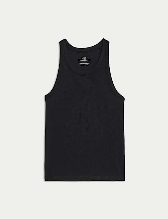 Maillot de corps en coton côtelé (du 2 au 16 ans)