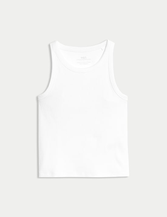 Geripptes Unterhemd mit hohem Baumwollanteil (2&ndash;16 J.)