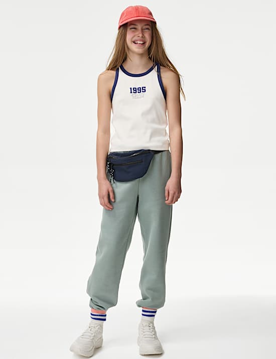 Geripptes Unterhemd mit hohem Baumwollanteil (2–16 J.)