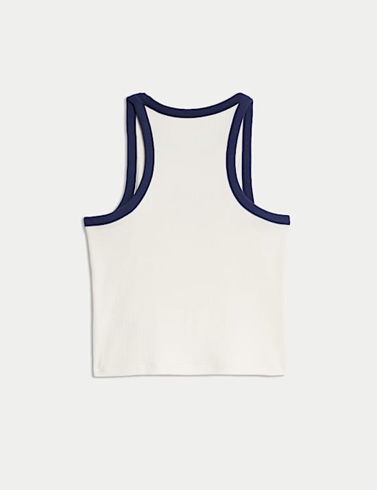 Geripptes Unterhemd mit hohem Baumwollanteil (2–16 J.)