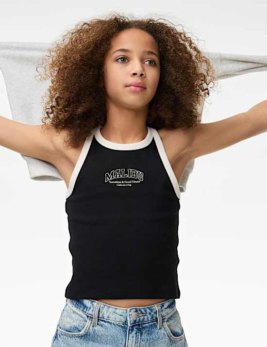 Cotton Rich Ribbed Vest (2-16 Yrs)