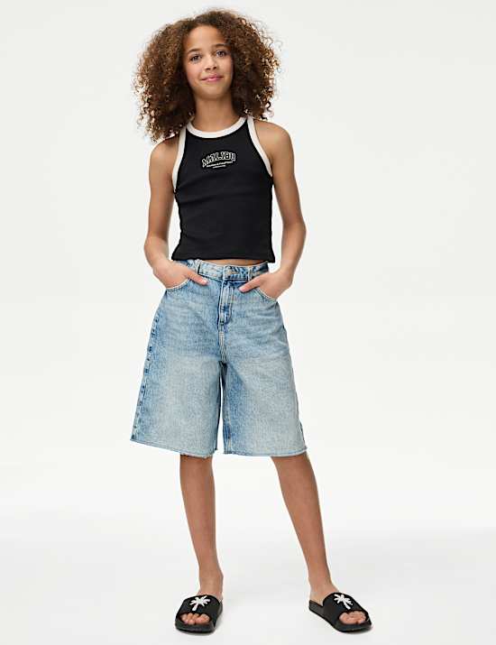 Cotton Rich Ribbed Vest (2-16 Yrs)