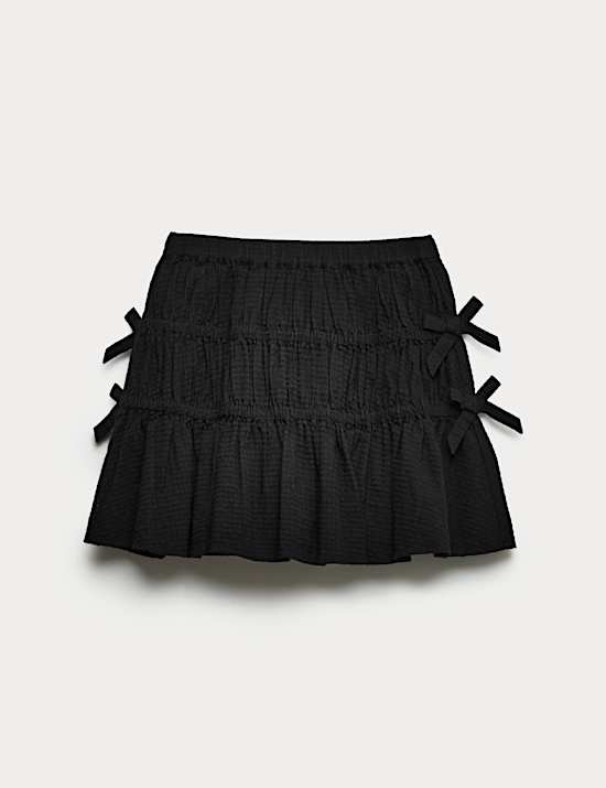 Pure Cotton Tie Bow Skirt (2-16 Yrs)