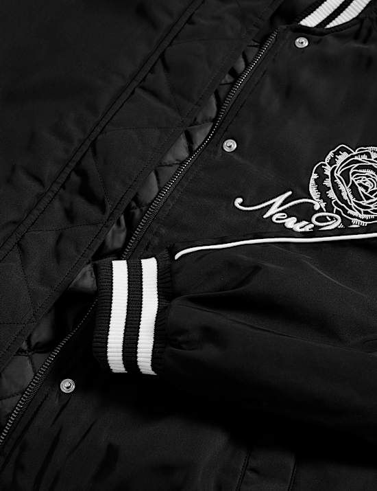 Bomberjack met New York-borduurwerk (6-16 jaar)