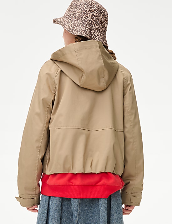 Crop καπαρντίνα με μεγάλες τσέπες και υψηλή περιεκτικότητα σε βαμβάκι (2-16 ετών)