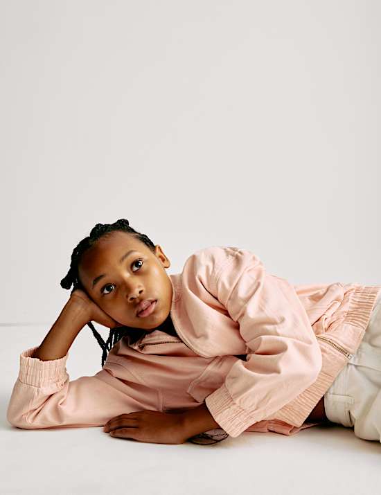 Chaqueta bomber denim (6-16 años)