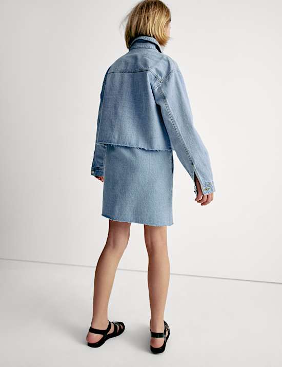 Kort denim jack (6-16 jaar)