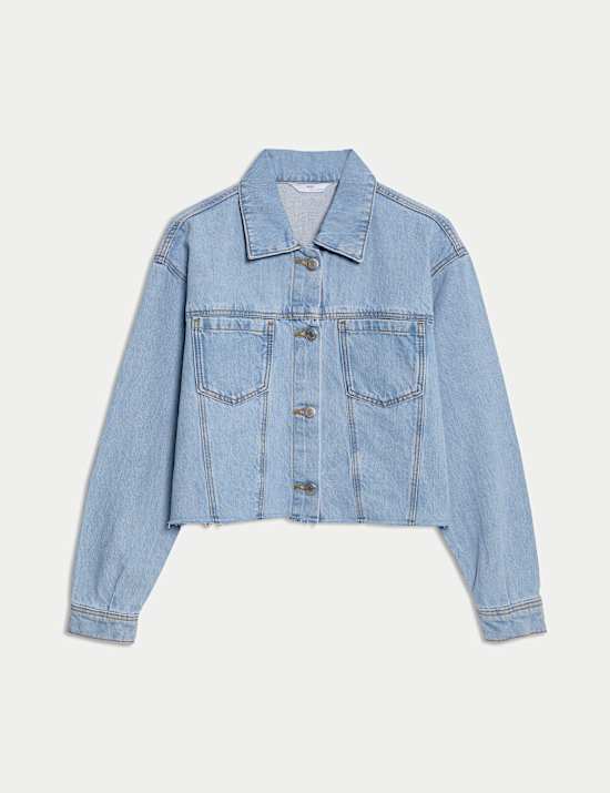 Kort denim jack (6-16 jaar)