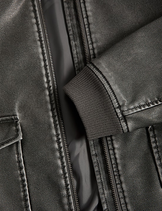 Bomber από συνθετικό δέρμα (6-16 ετών)