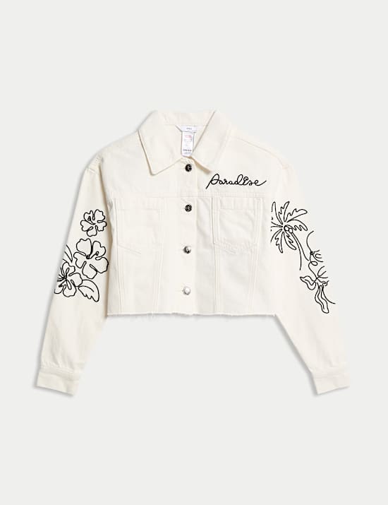 Denim Embroidered Jacket (6-16 Yrs)