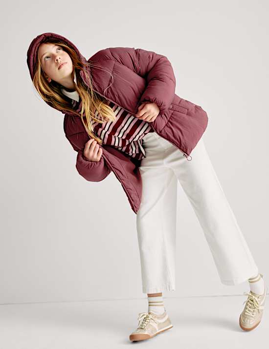 Midweight Padded Hooded Coat (6-16 Yrs)