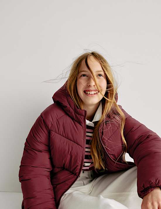 Midweight Padded Hooded Coat (6-16 Yrs)