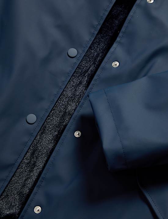 Kabát proti dešti s podšívkou z umělé kožešiny (6–16 let)