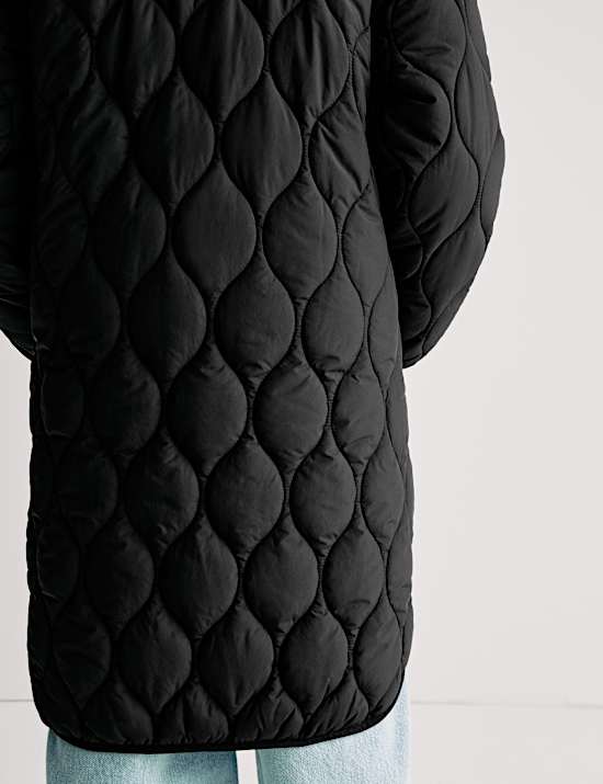 Lehký dlouhý zateplený kabát (6–16 let)