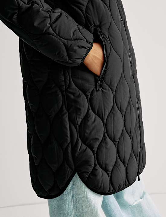 Lehký dlouhý zateplený kabát (6–16 let)