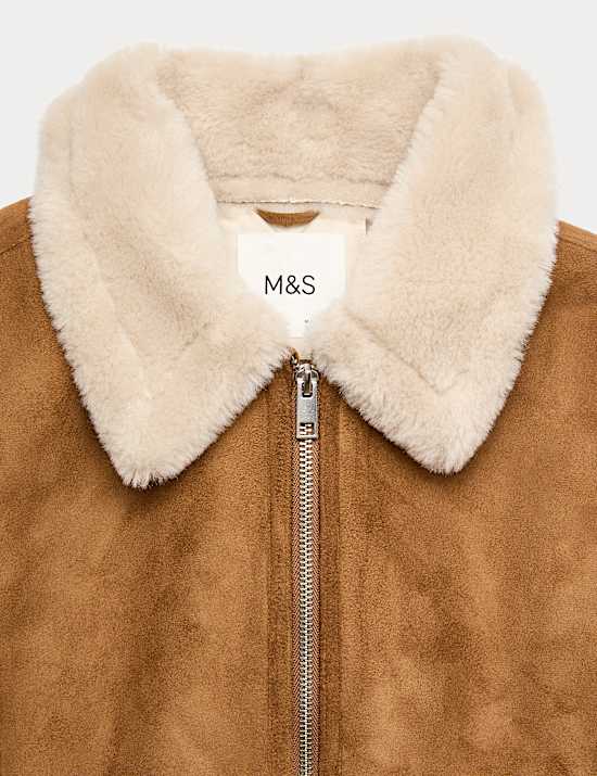 Faux Fur Trim Jacket (6-16 Yrs)