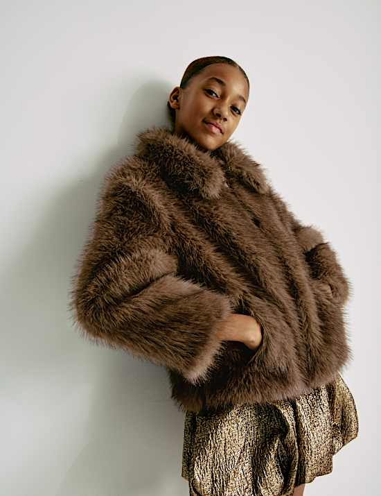 Faux Fur Jacket (6-16 Yrs)